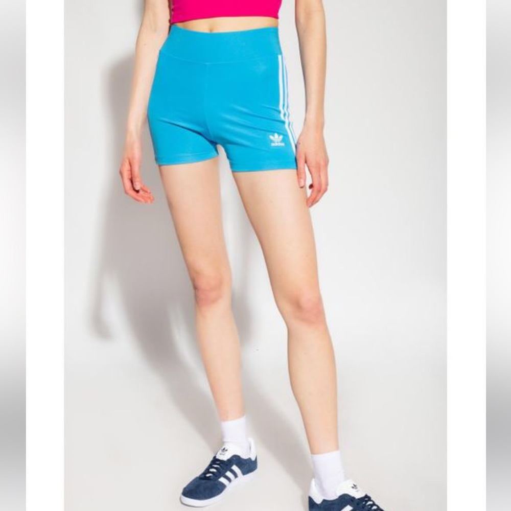 adidas Originals Shorts With Logo Blue/White Size S New